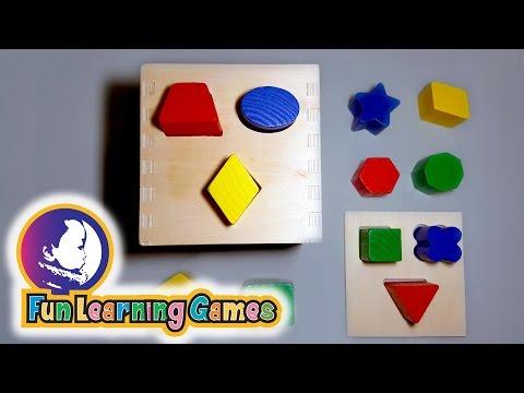 Learn shapes with Melissa & Doug shape sorting cube classic toy