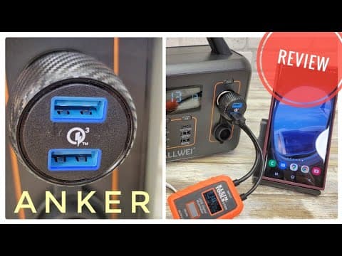 Review Anker Car Charger Quick Charge 3.0 Dual USB A2228  Does it Fast Charge iPhone & Samsung