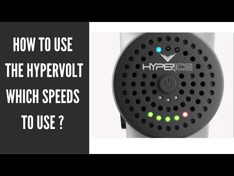 How to use the Hypervolt - Which speeds or vibration settings to use - Massage Gun Techniques