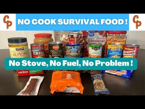 Emergency Survival Food For Your Prepper Pantry No Cooking !