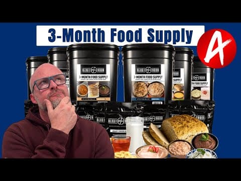 3 Month Emergency Food - 25 Year Shelf Life