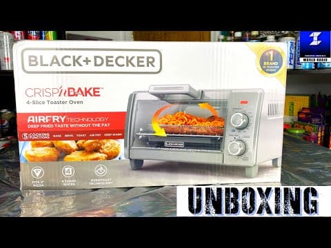 Black and Decker Crisp ‘n Bake 4-Slice Toaster Oven Unboxing and Set Up