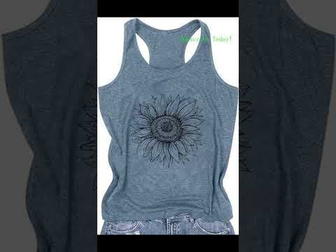 Womens Racerback Tank Tops | Casual Summer Graphic Tanks for Beach Vacation