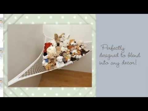 Toy Hammock Review - Luxury Jumbo Toy Hammock Storage Net For Stuffed Animals