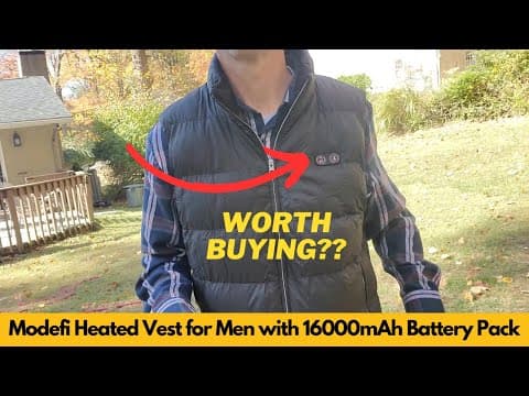 Worth It? Modefi Heated Vest for Men, Lightweight Heated Puffer Vest with 16000mAh Battery Pack