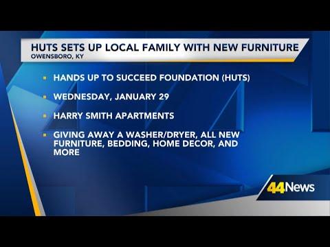 HUTS sets up local family with new furniture