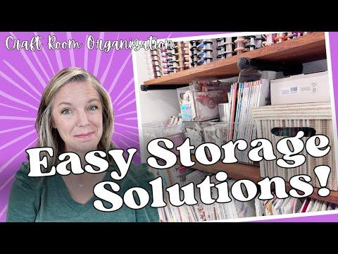 5 Easy Craft Room Storage Solutions You Can Use Today || Simple & Creative Organization Tips