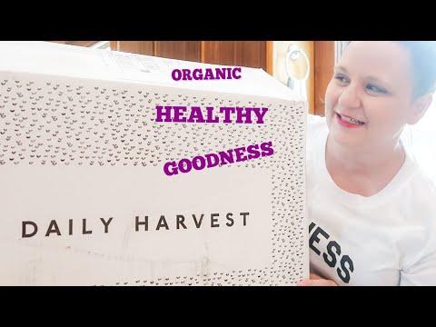 NEW UNBOXING DAILY HARVEST ALL ORGANIC MEAL DELIVERY BREAKFAST LUNCH DINNER