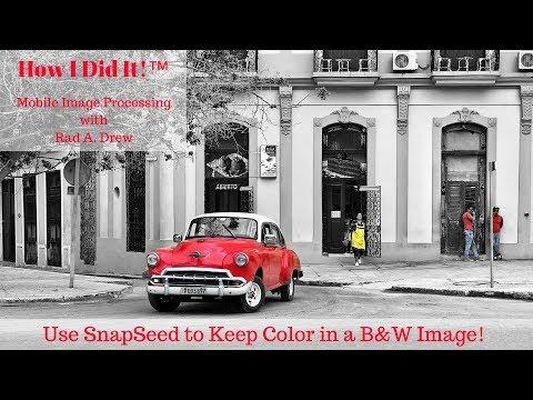 Using SnapSeed for Selective Color