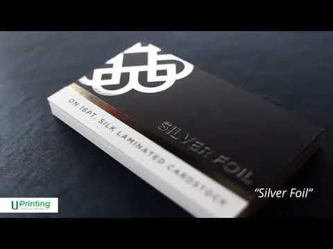 Premium Metallic Foil Stamped Business Cards in Copper, Silver, or Gold