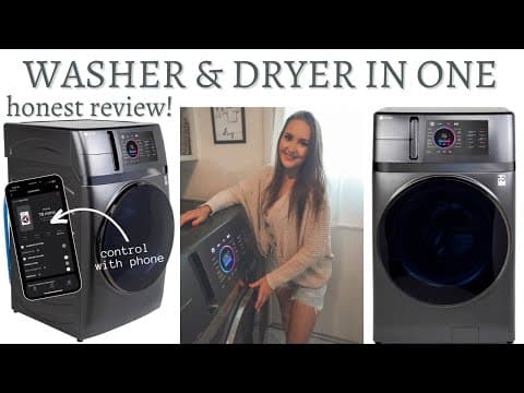 WASHER DRYER ALL IN ONE | Honest Review!! (Not Sponsored!) | GE UltraFast All-In-One Unit | Ventless
