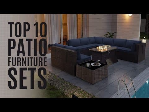 Top 10: Best Outdoor Patio Furniture Sets in 2023 / Wicker Rattan Patio Conversation Set