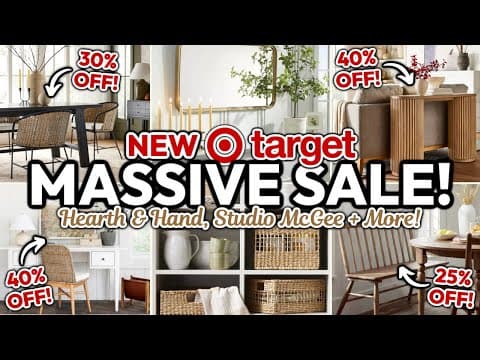 🎯 MASSIVE TARGET HOME DECOR SALE! *HAPPENING NOW* | 40% Off Hearth and Hand, Studio McGee + more!