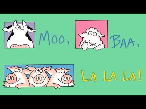 Moo, Bah, LaLaLa by Sandra Boynton - Read-along