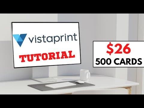 How To Create VistaPrint Business Cards In 2024! (Step By Step Tutorial)