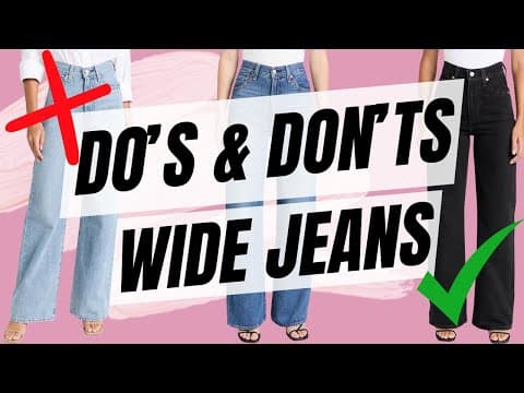 How to Style Wide Leg Jeans | Do's and Don'ts Wide Leg Jeans