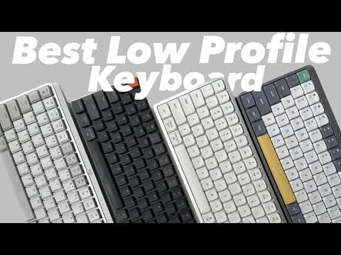 Logitech MX Mechanical Mini vs. Keychron K3 vs. Lofree Flow vs. Nuphy Air75