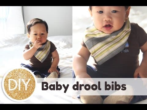 How to make baby drool bibs (bandanas)