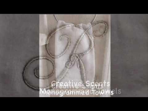 Creative Scents Monogrammed Towels