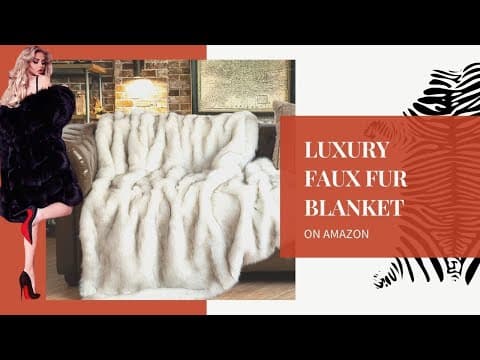 Top 5 Best Luxury Faux Fur Blanket On Amazon | Faux Fur Blanket For Couch Bed Chair | Blanket Review