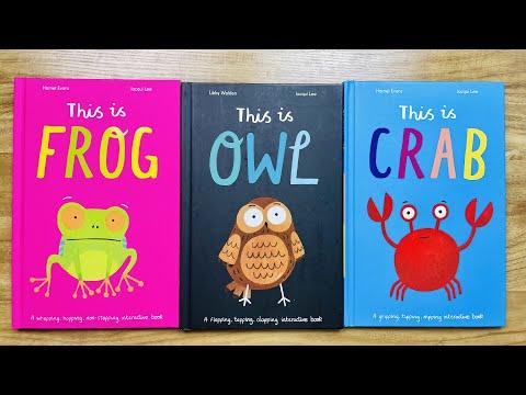 Interactive Book Series for Toddlers! This Is Frog, Crab, & Owl Series!