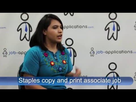 Staples Interview - Copy and Print Associate