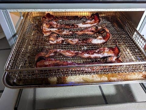 Bacon, Cuisinart Digital Air Fryer Toaster Oven, microwave fast