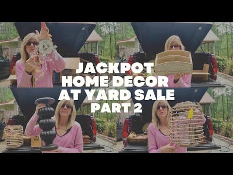 JACKPOT! HOME DECOR AT YARD SALE PART 2