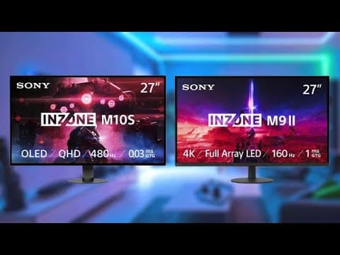 Sony Inzone M10S & M9 II Gaming Monitors - A Closer Look at Next-Level Display Tech!