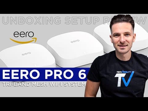 Amazon eero Pro 6 WIFI Mesh Router System Unboxing Setup Review + Speed Test