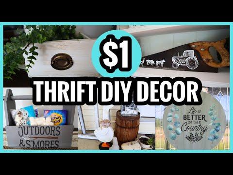 $1 THRIFT DIY DECOR | OUTDOOR DECOR ON A BUDGET