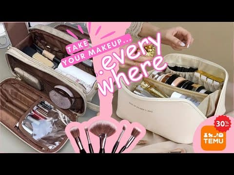 Best 5 travel makeup bag 2024 for women - stay coo!!