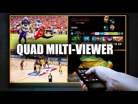 WATCH 4 STREAMING DEVICES ON ONE SCREEN | NFL GAME, NBA GAMES, NETFLIX, YOUTUBE AND MORE