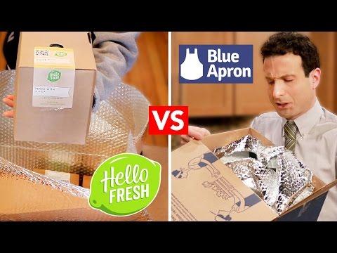 Blue Apron VS HelloFresh  - Are they Worth It? (Unboxing & Review)