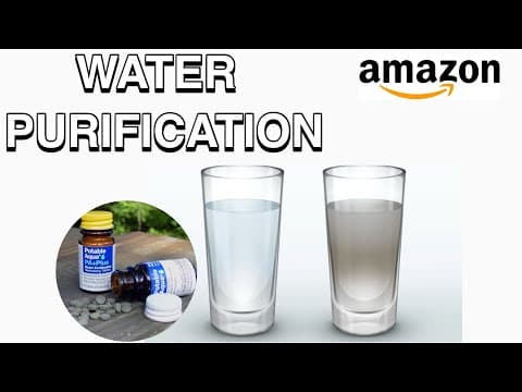 HOW TO PURIFY WATER WITH POTABLE AQUA TABLETS | AMAZON FINDS!!