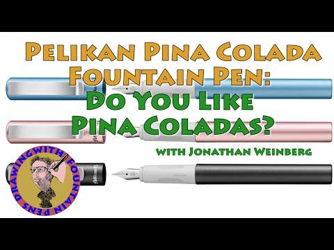 Pelikan Pina Colada Fountain Pen: Do You Like Pina Coladas? #fountainpens #pelikanpen #nibs #ink