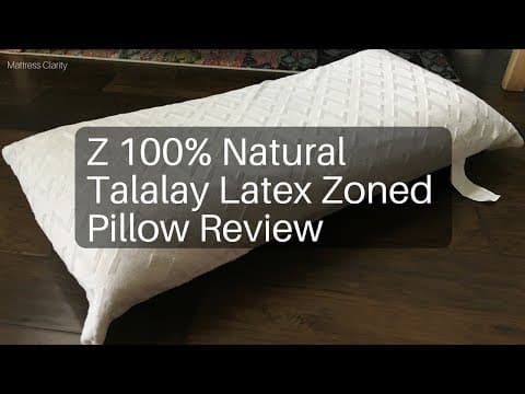 Z 100% Natural Talalay Latex Zoned Pillow Review Video