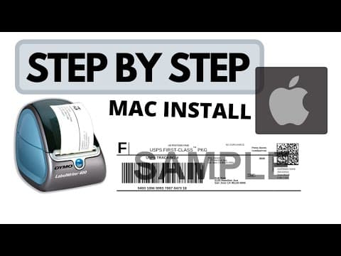 How to Setup Dymo LabelWriter 400 Mac Driver Installation Software (450 also) & 2x7 Ebay Shipping