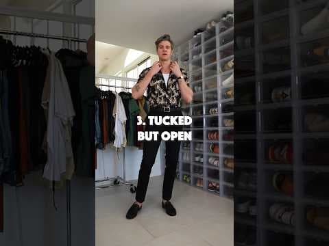 How to Layer a Tank Top & Button Up