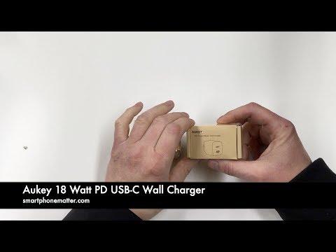 Aukey 18 Watt PD USB-C Wall Charger