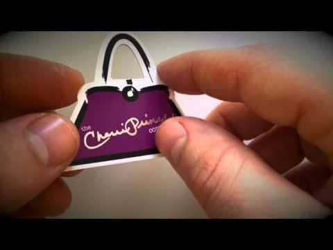 Custom die cut business cards