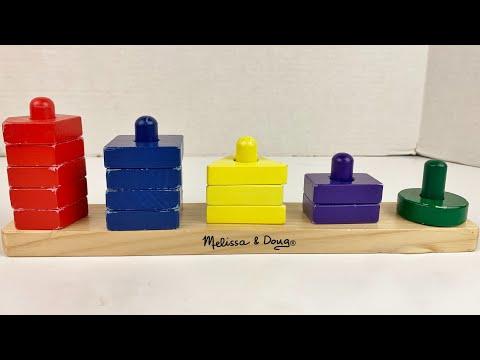 Melissa & Doug Stack & Sort Board | Educational Toy