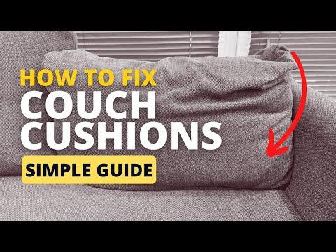 How to Fix Sloppy Back Cushions or Couch - Sofa Pillows - Ikea