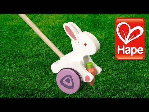 Bunny Wooden Push Toy from Hape