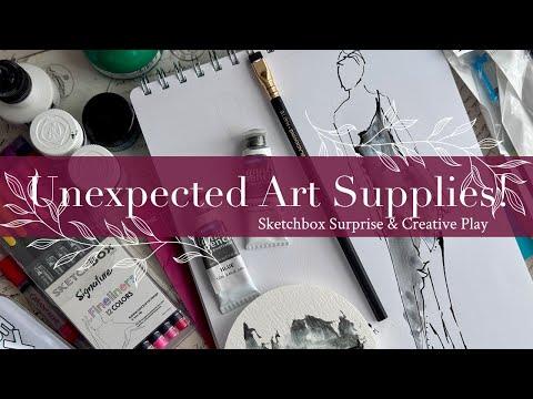 Unexpected Art Supplies! Sketchbox Surprise & Creative Play