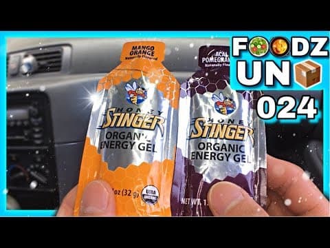 Honey Stinger Organic Energy Gel Mango Orange and Acai Pomegranate Flavors - Foodz Unbox 024