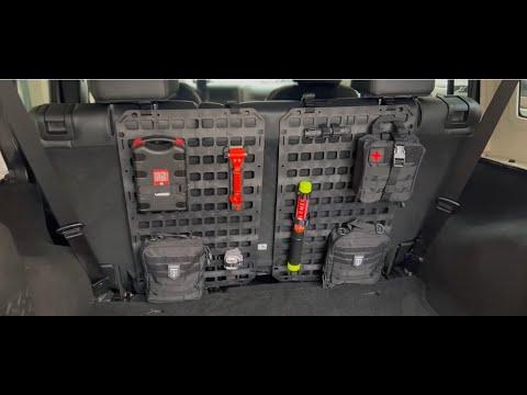 Vehicle Seat Back Organizer - 15.25 X 25 RMP™ - [ RIGID MOLLE PANEL ]