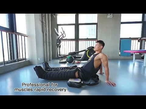 Rechargeable pressotherapy equipment 12-chamber air compression therapy recovery boots leg massager