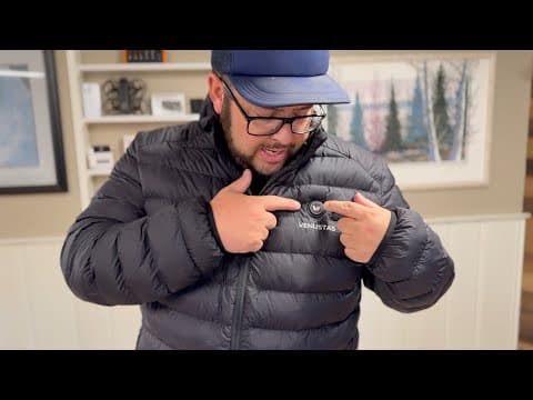 Electric Heated Puffer Jacket for Outdoor Hiking Camping