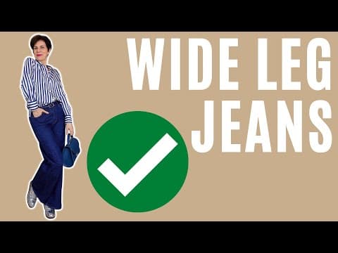 How To Style Wide Leg Jeans: Women Over 50